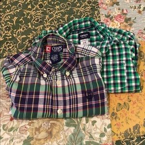 Lot of two long sleeve button-up shirts